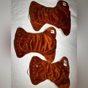 3 GroVia Newborn AIO Buttah Diapers - Spice